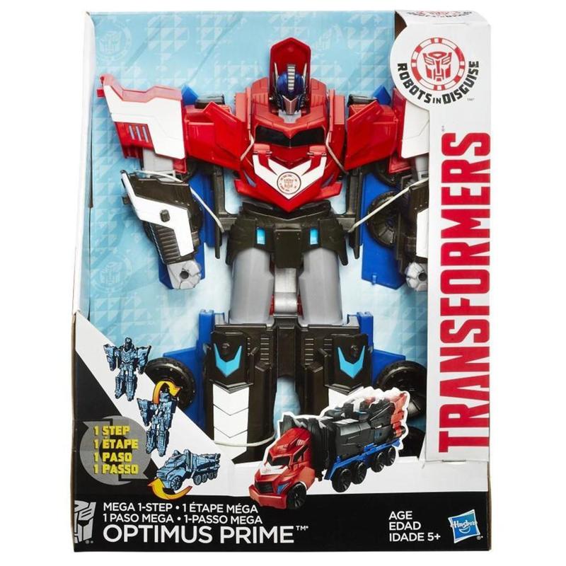 未開封ハズブロ トランスフォーマー ROBOTS IN DISGUISE 4種 Boneco Transformers Robots In Disguise Mega Optimus Prime B1564